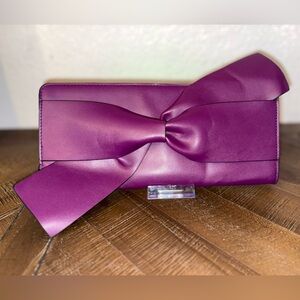 New Day Purple Bow Clutch
